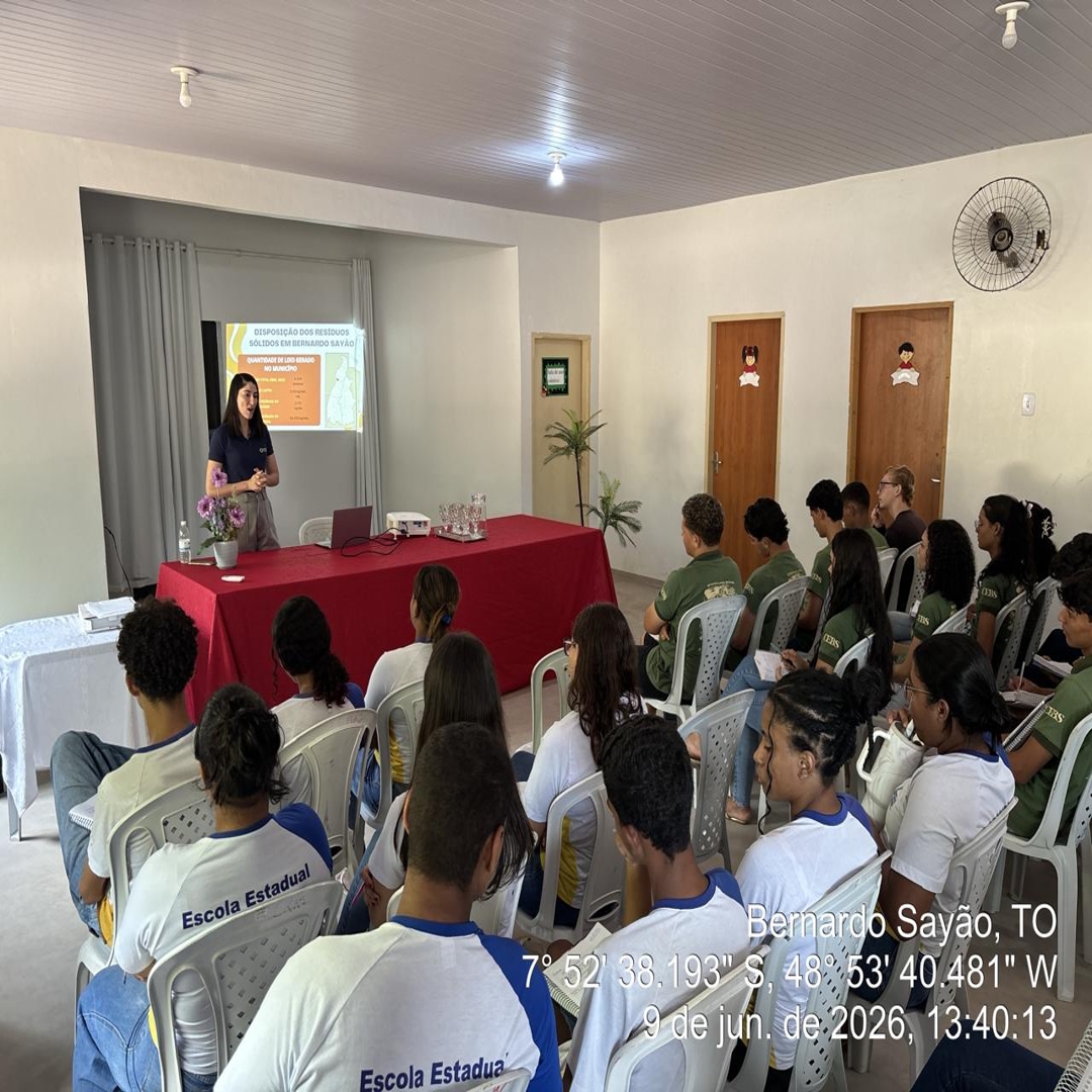 Seminário sobre Resíduos Sólidos integra programação da Semana do Meio Ambiente em Bernardo Sayão